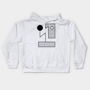 Abstract Bauhaus | Number One Kids Hoodie